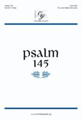 Psalm 145 Two-Part choral sheet music cover